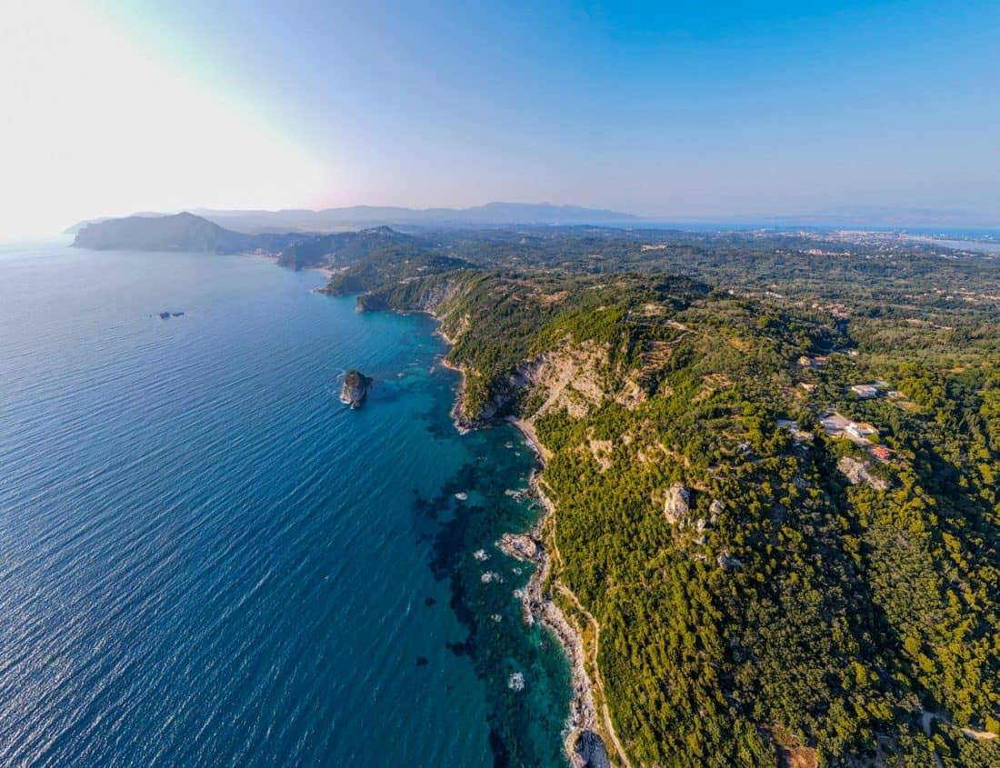 Sinarades Property, a Corfu island home near the beach
